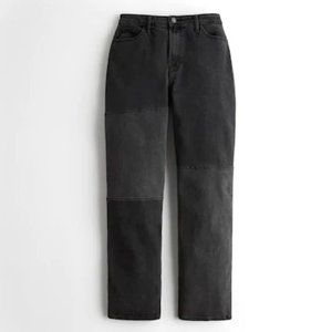 Hollister Vintage Black Patchwork Dad Jeans